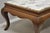Hollywood Regency Vintage Hollywood Regency Georgian Mahogany Saber Leg Marble Top Coffee Table For Sale - Image 3 of 12