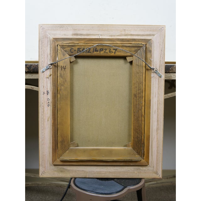 Late 20th Century Mother & Daughter Gathering Flowers Oil Painting After Richard Earl Thompson For Sale - Image 4 of 10