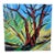 Large 48" × 48" Original Expressionist Tree Painting, 1998, Vibrant Colorful For Sale