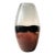 2020s Hand Blown Bubble Art Glass Vase With Colour Banding For Sale