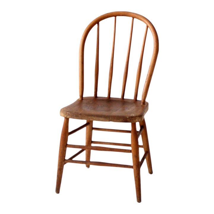 Antique Spindle Back Farmhouse Chair Chairish