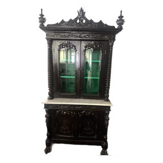 Late 19th Century Renaissance Revival China Cabinet For Sale