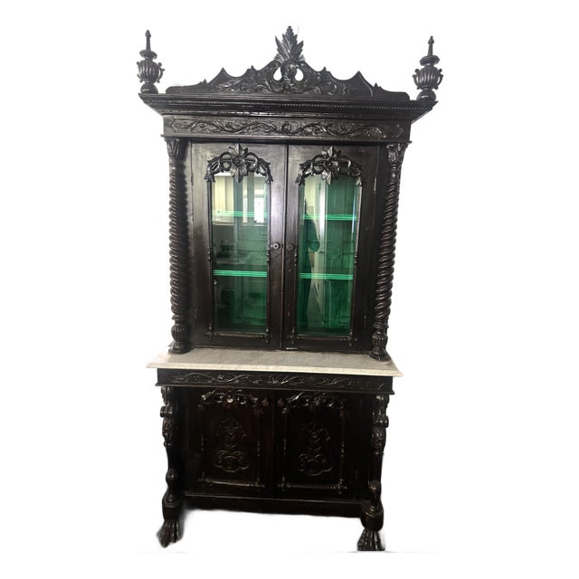 Late 19th Century Renaissance Revival China Cabinet For Sale