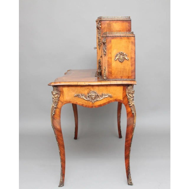 Brown Antique Walnut Writing Table For Sale - Image 8 of 18