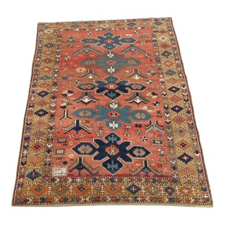 Antique Kazak Rug 7.3x5.0 For Sale