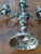 1920s Rococo Elaborated Detailed Rococo Arno Fassi Silver Foliate Pair of Candelabras - Pair For Sale In Philadelphia - Image 6 of 13