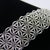 2000 - 2009 Vintage Italian Micro Diamond Pave Bracelet Woven With Repeating Star Pattern For Sale - Image 5 of 11