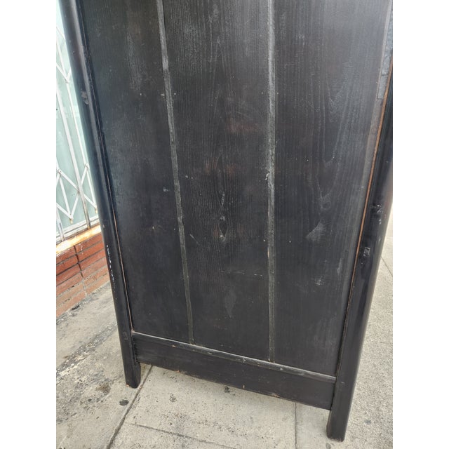 Wood Antique Chinese Armoire For Sale - Image 7 of 12