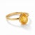 Citrine Bezel Setting Gemstone Ring, November Birthstone Stacking Ring Us 7 For Sale - Image 4 of 4