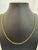 2020s Vintage 18 Karat Yellow Gold 5.4 Gm Ball Station Chain Necklace, Italian 15.5" For Sale - Image 5 of 8