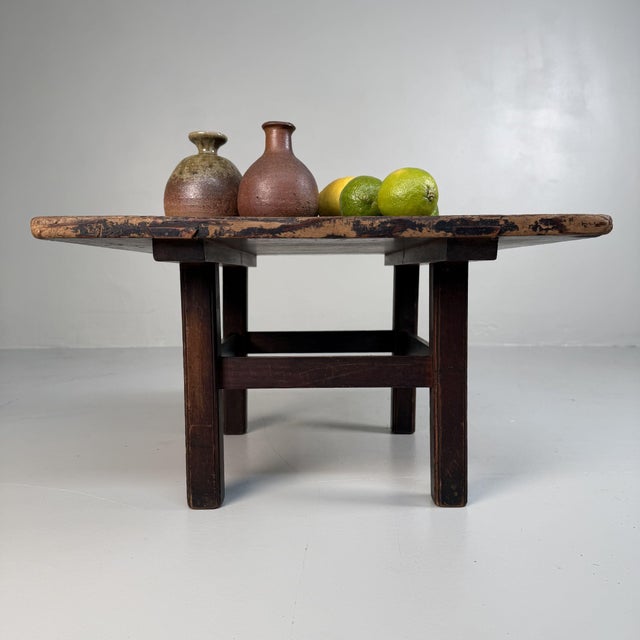 Low Japanese Minimalist Table in Paulownia Wood, 1910s For Sale - Image 6 of 9