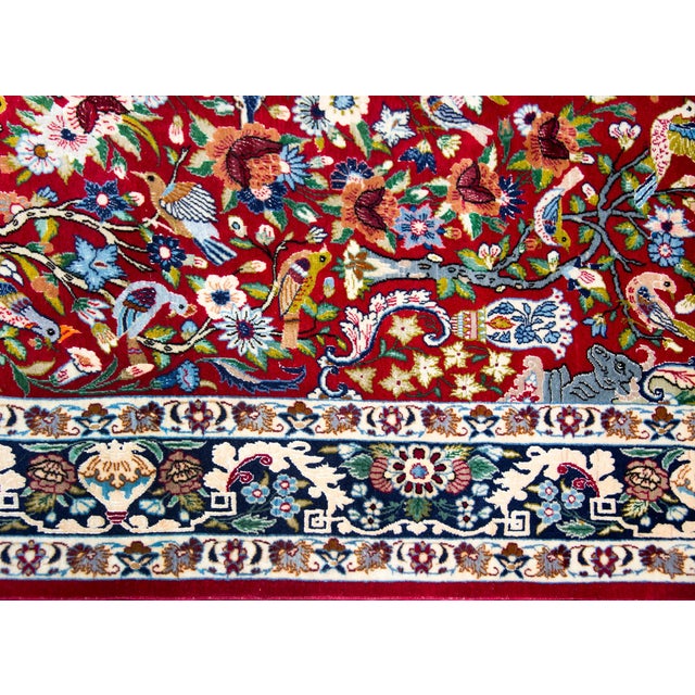 Vintage Isfahan Rug For Sale - Image 12 of 15