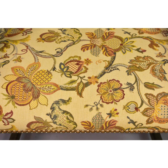 Antique French Transitional Renaissance Revival Upsholstered Armchair in Walnut, 1920s For Sale - Image 13 of 17