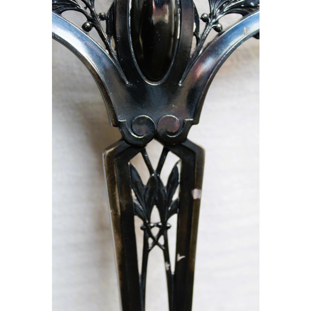 Antique Kayserzinn Three-Light Candlestick, 1890s For Sale - Image 12 of 15