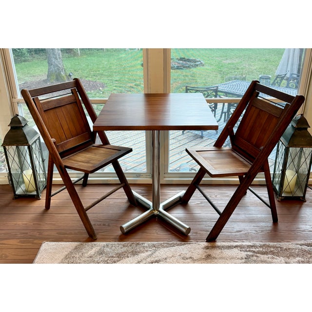 A one-of-a-kind, reimagined dining table pairing the original base from a vintage diner table with a beautifully crafted,...