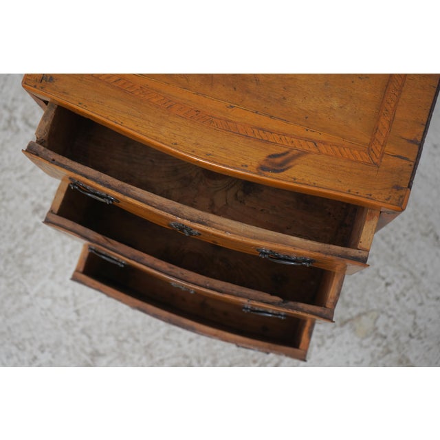 Italian Continental 19th Century Inlaid 3 Drawer Olivewood Chest For Sale - Image 4 of 16