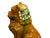 Pair Chinese Tri-Color Mustard Yellow Glaze Fengshui Lions Foo Dogs For Sale - Image 15 of 15