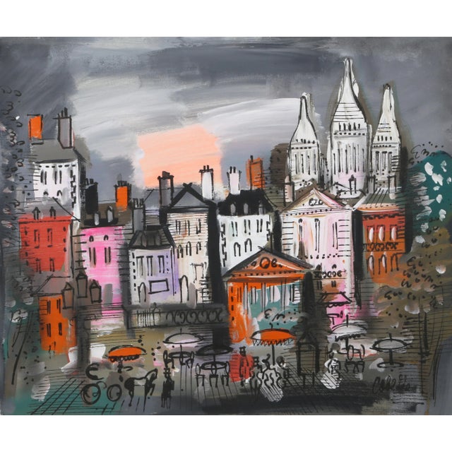 Remembering Montmarte, Charles Cobelle Acrylic on Canvas Painting For Sale