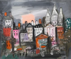 Remembering Montmarte, Charles Cobelle Acrylic on Canvas Painting