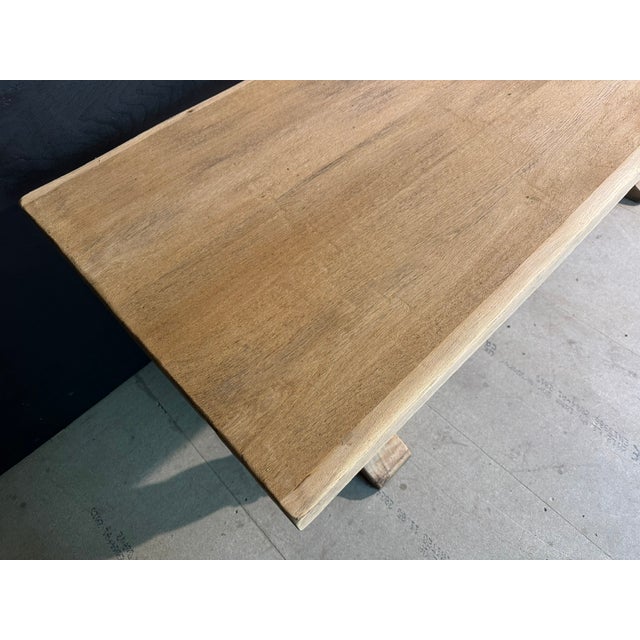 French Oak Farmhouse Dining Table, 1920s For Sale - Image 9 of 15