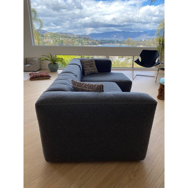 Hay Gray Fabric Sectional With Chaise Chairish