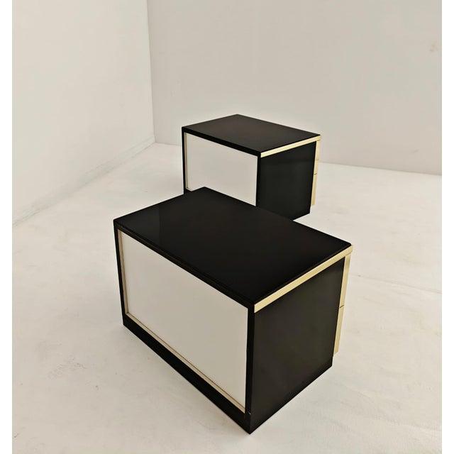 Bedside Tables in the style of Renato Zevi, 1970s, Set of 2 For Sale - Image 6 of 11