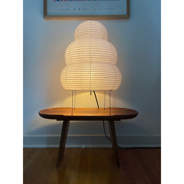 Akari Model 24n Light Sculpture by Isamu Noguchi For Sale - Image 10 of 12