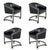 Chrome Design Institute America Barrel Back Chairs (Set of 4) For Sale - Image 8 of 10