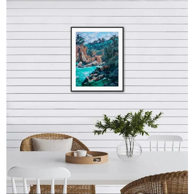 Mendocino Coast Seascape Oil Painting For Sale - Image 4 of 8