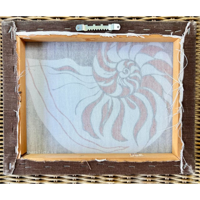 1970s Nautilus Textile Screenprint by Marushka For Sale In Charleston - Image 6 of 7