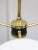 Mid-Century Brass Opaline Glass Chandelier For Sale - Image 14 of 18