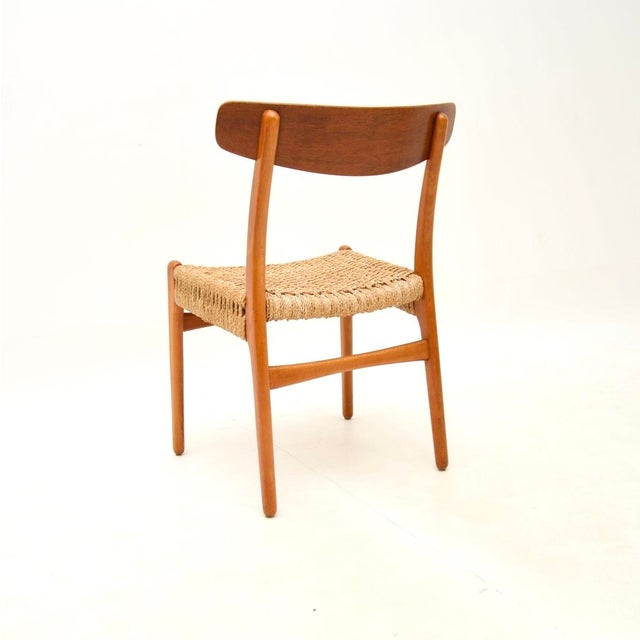 Vintage Danish CH-23 Dining Chairs attributed to Hans Wegner for Carl Hansen, 1960s, Set of 8 For Sale - Image 9 of 12