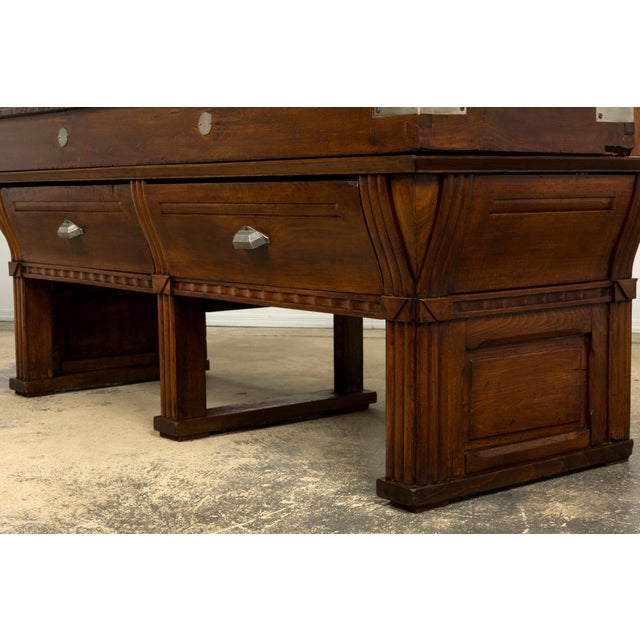 1920s French Art Deco Butcher Block Table, Beech Wood, Provence For Sale - Image 15 of 18