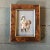 Original Vintage Small “Girl With Dog” Chromosome Litho Victorian Cutout Framed For Sale - Image 4 of 4