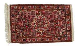 1930's Vintage Persian Sarouk Rug- 2′ × 3′2″