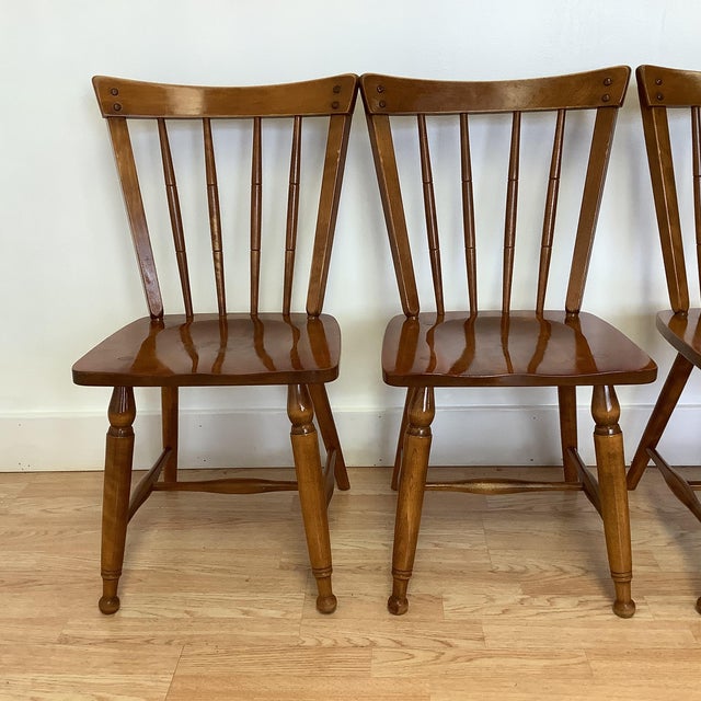 Vintage Ethan Allen Early American Collection Maple & Birch Chairs