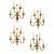 Set of Four Caldwell and Company Gilt Bronze Wall Sconces For Sale - Image 9 of 9