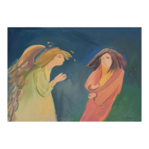 'Annunciation' by Barbara Hazard, 1992, Woman Artist, San Francisco Bay Area, University of California, Berkeley, St. Petersburg, Russia
