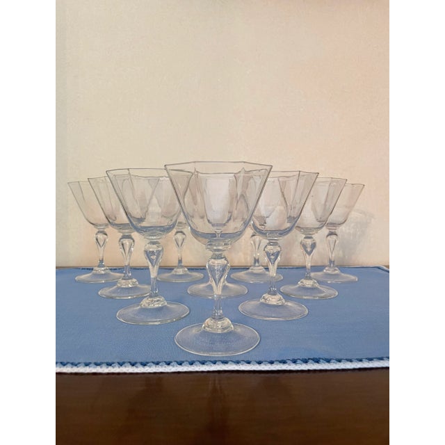 Transparent 1930s Cappellin Venini Style Cordial Glasses- Set 10 For Sale - Image 8 of 8
