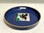 Vintage Otagiri lacquer tray with a duck motif in royal blue with gold accents. The round tray is large (12") and has two...