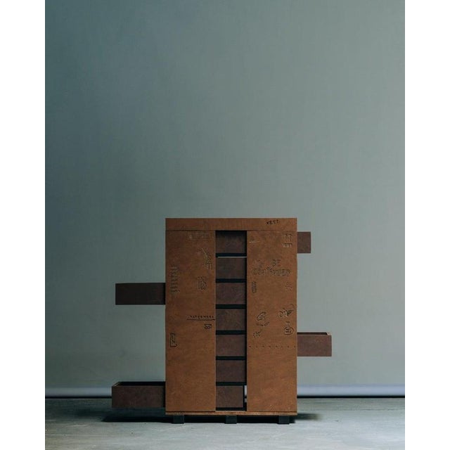 Matek Archive Cabinet in Recycled Composite by Project Materia For Sale - Image 6 of 9