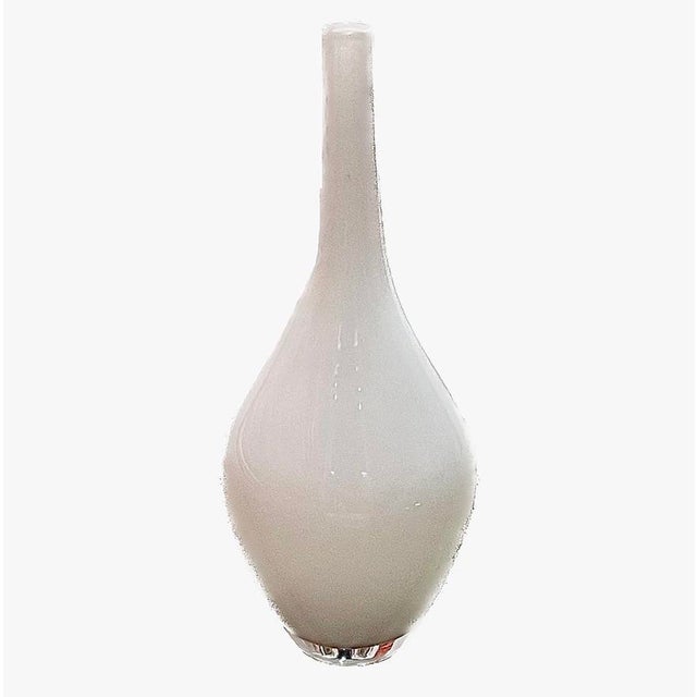 Glass Modernist Art Glass Trio: Schott Zwiesel "Arte Nova" Emerald Totem & Nordic Glass Vases - Set of 3 For Sale - Image 7 of 15