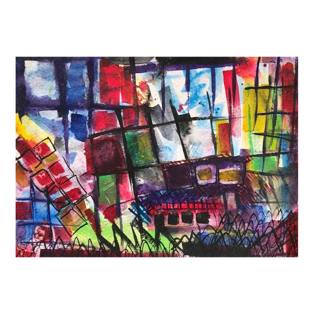 1972 Adrienne Anderson Abstract Painting For Sale