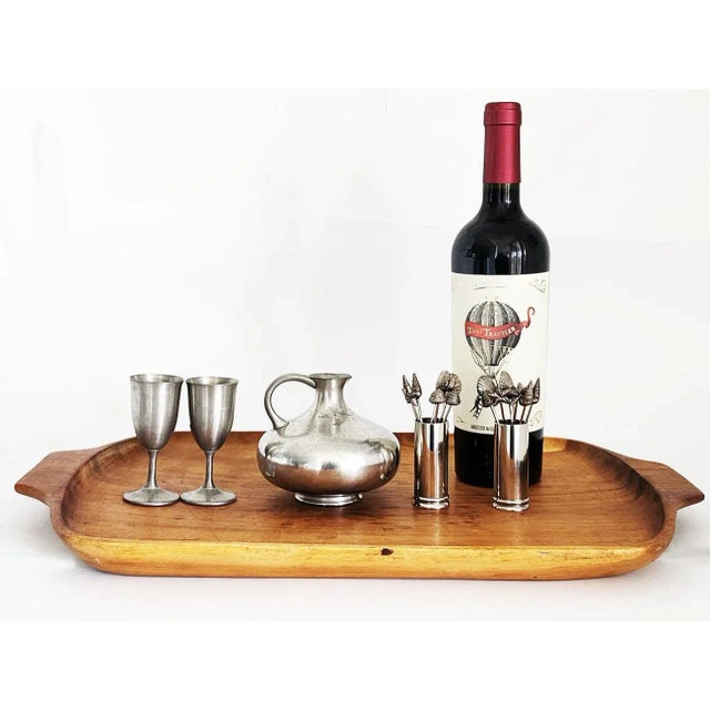 Offered is a vintage assorted brand set of mini pewter cocktail pieces. The set includes a pitcher by Royal...