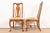 Ethan Allen Queen Anne Solid Carved Maple Side Chairs or Dining Chairs, Pair For Sale - Image 9 of 12
