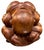 Vintage hand-carved hardwood sculpture depicting Hotei/Budai, commonly known as the Laughing or Happy Buddha. This...