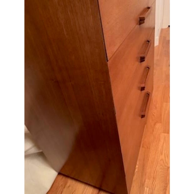 1950s Ramseur MCM Chest of 5 Drawers With Removable Glass Top For Sale - Image 16 of 18