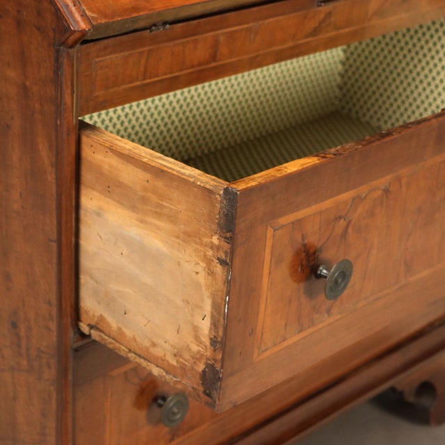 18th Century Walnut and Burl Walnut Trumeau, Italy For Sale - Image 11 of 14