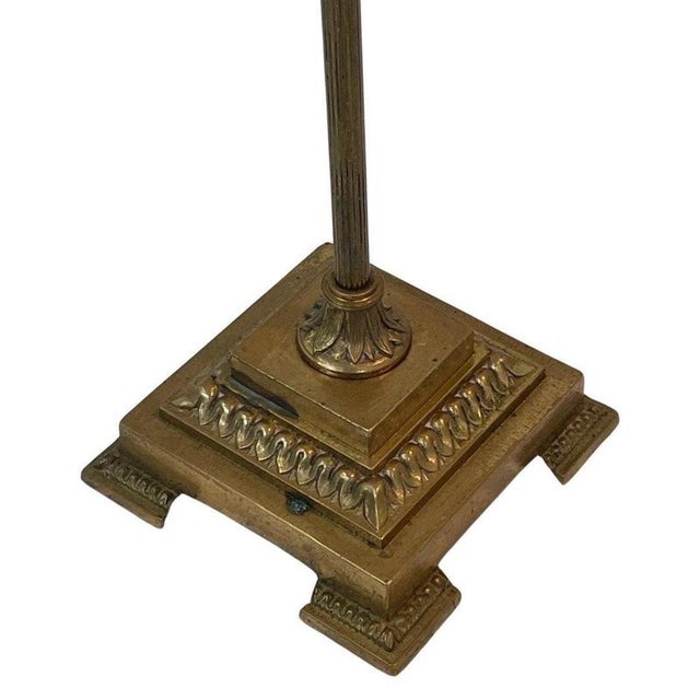 Art Nouveau Table Lamp with Glass For Sale - Image 6 of 8