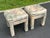 Mid-Century Modern Parsons Console Table With Upholstered Ottomans For Sale - Image 10 of 18